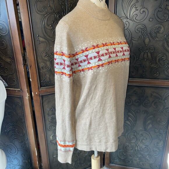 Woolrich Alpaca‎ Wool Blend Western Design Knit Sweater Women's Shirt Size S - Picture 3 of 6